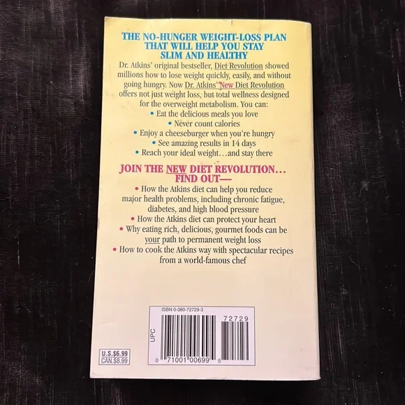 Book Dr. Atkins’ New Di et Revolution Paperback - Picture 2 of 4